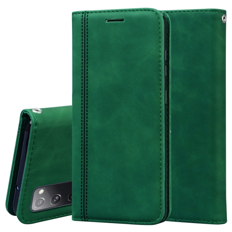 Frosted Business Magnetic Horizontal Flip PU Leather Case with Holder & Card Slot & Lanyard, For Huawei Y6p (2020), For Samsung Galaxy A21s, For Samsung Galaxy M51, For Samsung Galaxy S20 FE 5G