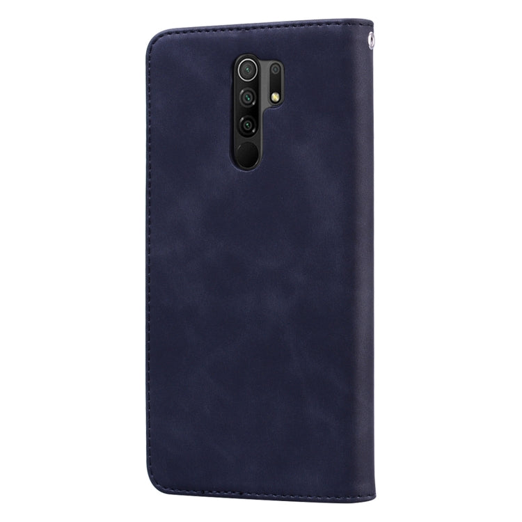 Frosted Business Magnetic Horizontal Flip PU Leather Case with Holder & Card Slot & Lanyard, For Xiaomi Redmi 9, For Xiaomi Redmi 9A, For Xiaomi Redmi 9C, For Xiaomi Poco X3 NFC