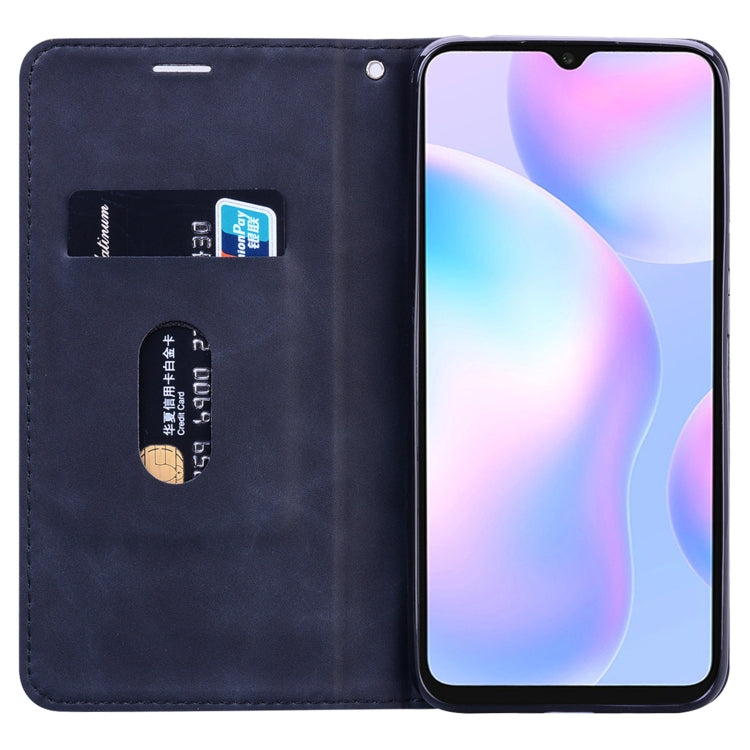Frosted Business Magnetic Horizontal Flip PU Leather Case with Holder & Card Slot & Lanyard, For Xiaomi Redmi 9, For Xiaomi Redmi 9A, For Xiaomi Redmi 9C, For Xiaomi Poco X3 NFC