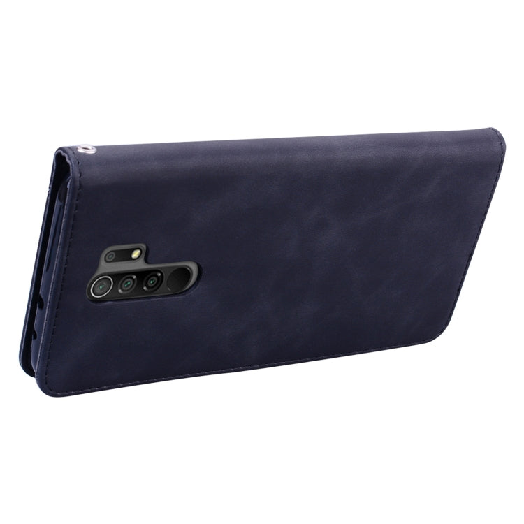 Frosted Business Magnetic Horizontal Flip PU Leather Case with Holder & Card Slot & Lanyard, For Xiaomi Redmi 9, For Xiaomi Redmi 9A, For Xiaomi Redmi 9C, For Xiaomi Poco X3 NFC