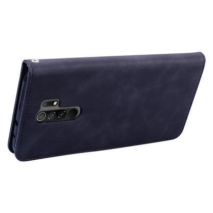 Frosted Business Magnetic Horizontal Flip PU Leather Case with Holder & Card Slot & Lanyard, For Xiaomi Redmi 9, For Xiaomi Redmi 9A, For Xiaomi Redmi 9C, For Xiaomi Poco X3 NFC