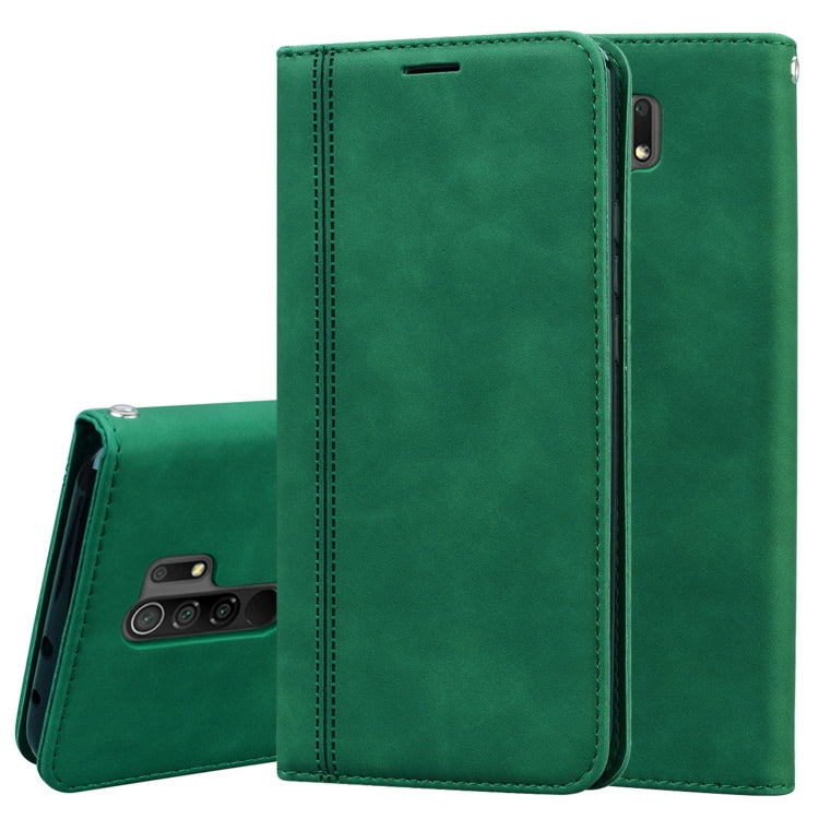 Frosted Business Magnetic Horizontal Flip PU Leather Case with Holder & Card Slot & Lanyard, For Xiaomi Redmi 9, For Xiaomi Redmi 9A, For Xiaomi Redmi 9C, For Xiaomi Poco X3 NFC