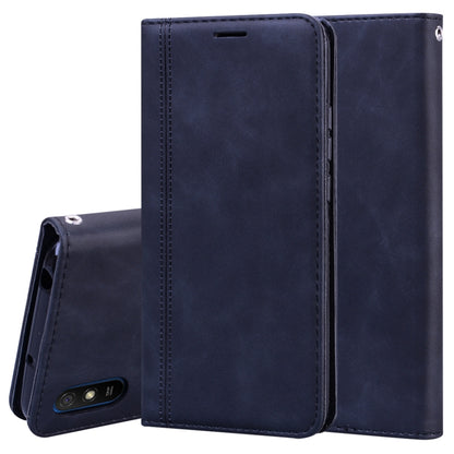 Frosted Business Magnetic Horizontal Flip PU Leather Case with Holder & Card Slot & Lanyard, For Xiaomi Redmi 9, For Xiaomi Redmi 9A, For Xiaomi Redmi 9C, For Xiaomi Poco X3 NFC