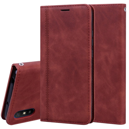 Frosted Business Magnetic Horizontal Flip PU Leather Case with Holder & Card Slot & Lanyard, For Xiaomi Redmi 9, For Xiaomi Redmi 9A, For Xiaomi Redmi 9C, For Xiaomi Poco X3 NFC