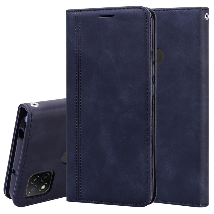 Frosted Business Magnetic Horizontal Flip PU Leather Case with Holder & Card Slot & Lanyard, For Xiaomi Redmi 9, For Xiaomi Redmi 9A, For Xiaomi Redmi 9C, For Xiaomi Poco X3 NFC