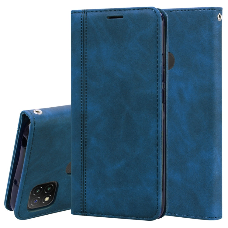 Frosted Business Magnetic Horizontal Flip PU Leather Case with Holder & Card Slot & Lanyard, For Xiaomi Redmi 9, For Xiaomi Redmi 9A, For Xiaomi Redmi 9C, For Xiaomi Poco X3 NFC