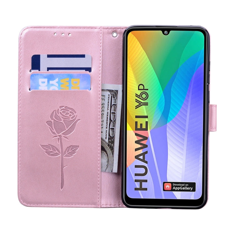 Rose Embossed Horizontal Flip PU Leather Case with Holder & Card Slots & Wallet, For Huawei Y6p, For Huawei Honor 9X Lite, For Samsung Galaxy A21s, For Samsung Galaxy M51