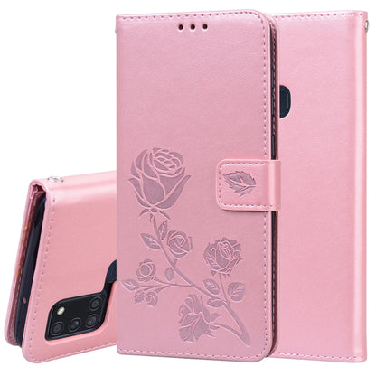 Rose Embossed Horizontal Flip PU Leather Case with Holder & Card Slots & Wallet, For Huawei Y6p, For Huawei Honor 9X Lite, For Samsung Galaxy A21s, For Samsung Galaxy M51