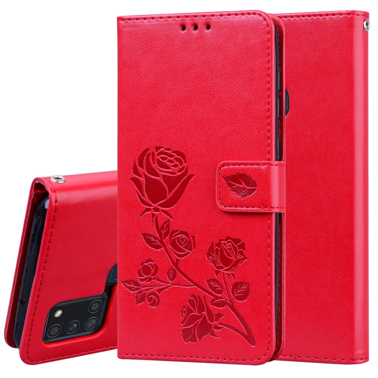 Rose Embossed Horizontal Flip PU Leather Case with Holder & Card Slots & Wallet, For Huawei Y6p, For Huawei Honor 9X Lite, For Samsung Galaxy A21s, For Samsung Galaxy M51