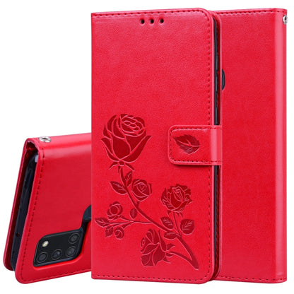 Rose Embossed Horizontal Flip PU Leather Case with Holder & Card Slots & Wallet, For Huawei Y6p, For Huawei Honor 9X Lite, For Samsung Galaxy A21s, For Samsung Galaxy M51