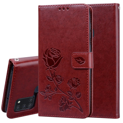 Rose Embossed Horizontal Flip PU Leather Case with Holder & Card Slots & Wallet, For Huawei Y6p, For Huawei Honor 9X Lite, For Samsung Galaxy A21s, For Samsung Galaxy M51