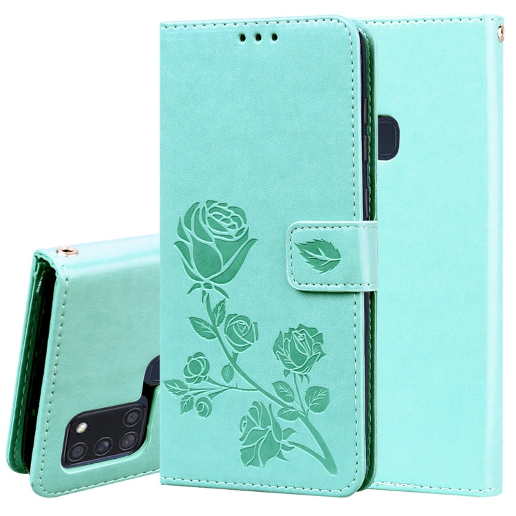 Rose Embossed Horizontal Flip PU Leather Case with Holder & Card Slots & Wallet, For Huawei Y6p, For Huawei Honor 9X Lite, For Samsung Galaxy A21s, For Samsung Galaxy M51