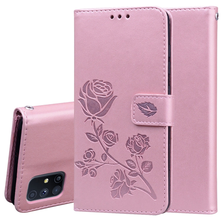 Rose Embossed Horizontal Flip PU Leather Case with Holder & Card Slots & Wallet, For Huawei Y6p, For Huawei Honor 9X Lite, For Samsung Galaxy A21s, For Samsung Galaxy M51