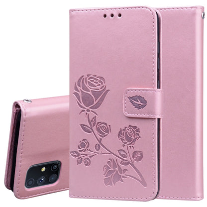 Rose Embossed Horizontal Flip PU Leather Case with Holder & Card Slots & Wallet, For Huawei Y6p, For Huawei Honor 9X Lite, For Samsung Galaxy A21s, For Samsung Galaxy M51