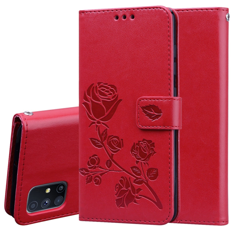 Rose Embossed Horizontal Flip PU Leather Case with Holder & Card Slots & Wallet, For Huawei Y6p, For Huawei Honor 9X Lite, For Samsung Galaxy A21s, For Samsung Galaxy M51