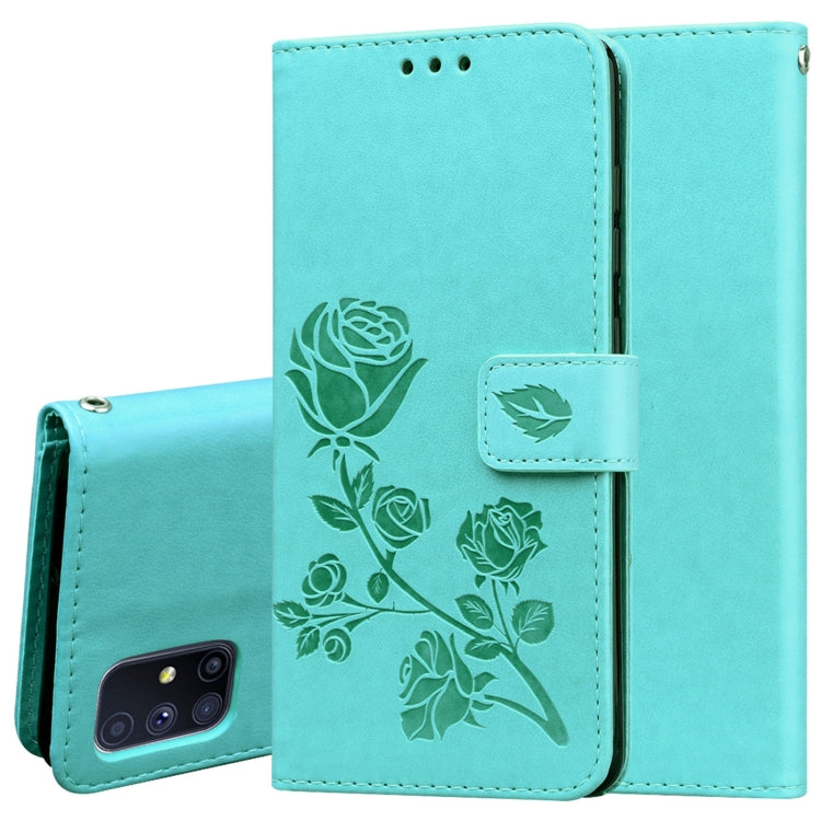 Rose Embossed Horizontal Flip PU Leather Case with Holder & Card Slots & Wallet, For Huawei Y6p, For Huawei Honor 9X Lite, For Samsung Galaxy A21s, For Samsung Galaxy M51