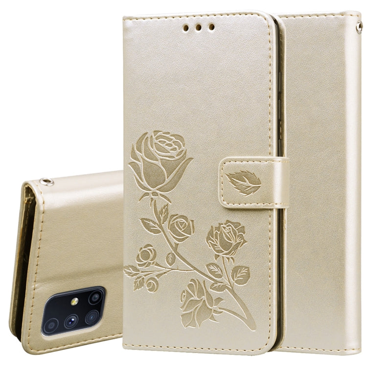 Rose Embossed Horizontal Flip PU Leather Case with Holder & Card Slots & Wallet, For Huawei Y6p, For Huawei Honor 9X Lite, For Samsung Galaxy A21s, For Samsung Galaxy M51