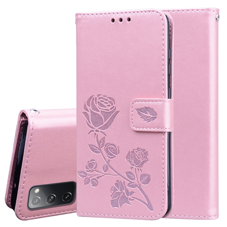 Rose Embossed Horizontal Flip PU Leather Case with Holder & Card Slots & Wallet, For Samsung Galaxy S20 FE 5G, For Xiaomi Redmi 9, For Xiaomi Redmi 9A, For Xiaomi Redmi 9C