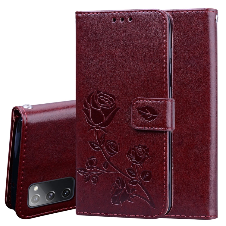 Rose Embossed Horizontal Flip PU Leather Case with Holder & Card Slots & Wallet, For Samsung Galaxy S20 FE 5G, For Xiaomi Redmi 9, For Xiaomi Redmi 9A, For Xiaomi Redmi 9C
