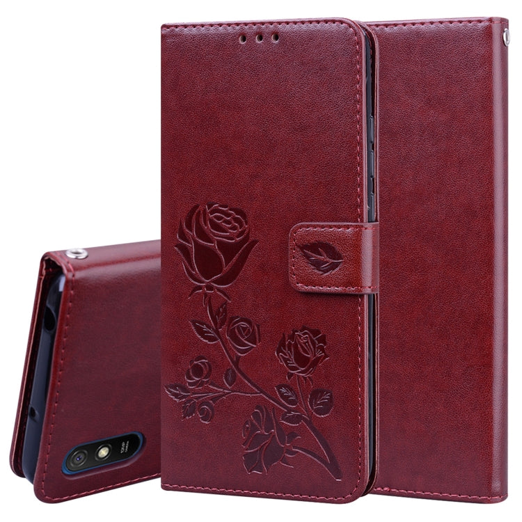 Rose Embossed Horizontal Flip PU Leather Case with Holder & Card Slots & Wallet, For Samsung Galaxy S20 FE 5G, For Xiaomi Redmi 9, For Xiaomi Redmi 9A, For Xiaomi Redmi 9C