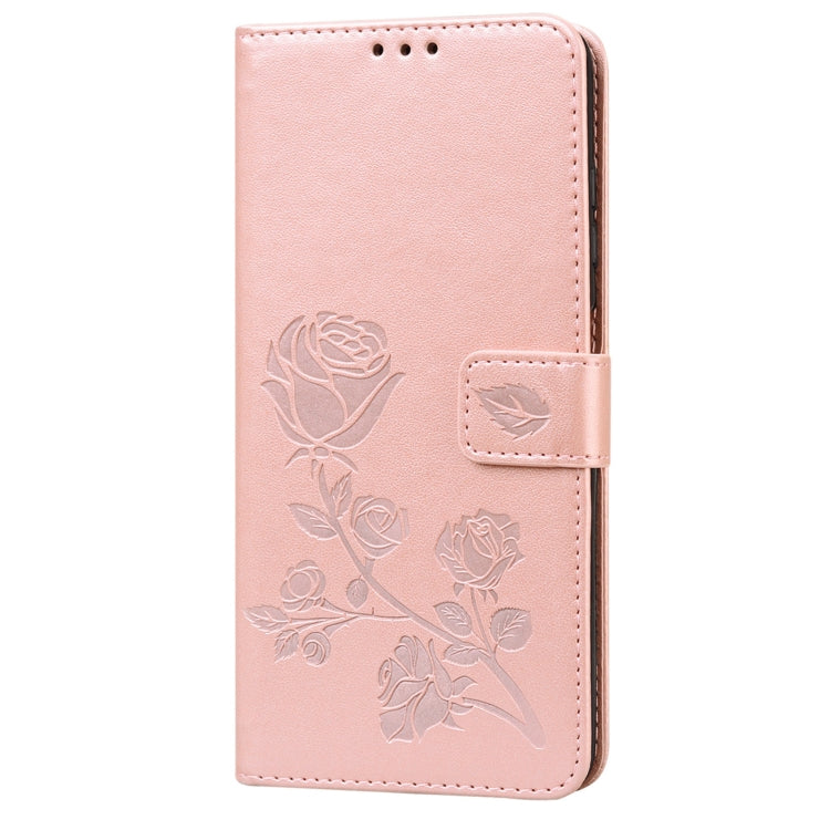 Rose Embossed Horizontal Flip PU Leather Case with Holder & Card Slots & Wallet, For Xiaomi Poco X3 NFC