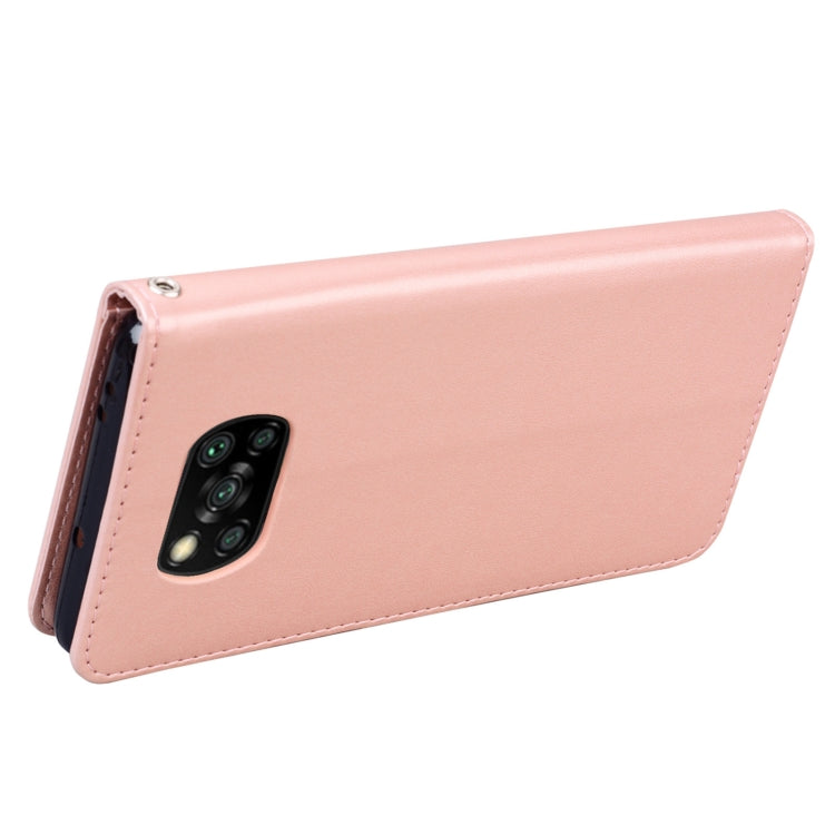 Rose Embossed Horizontal Flip PU Leather Case with Holder & Card Slots & Wallet, For Xiaomi Poco X3 NFC