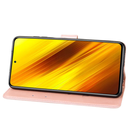 Rose Embossed Horizontal Flip PU Leather Case with Holder & Card Slots & Wallet, For Xiaomi Poco X3 NFC