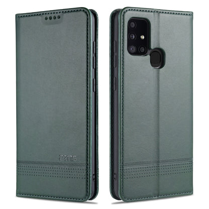 AZNS Magnetic Calf Texture Horizontal Flip Leather Case with Card Slots & Holder & Wallet, For Samsung Galaxy M31