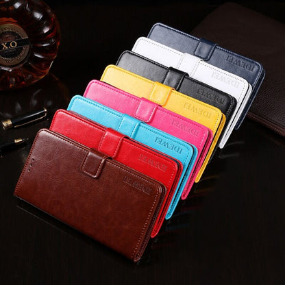 idewei Crazy Horse Texture Horizontal Flip Leather Case with Holder & Card Slots & Wallet, For Huawei nova 8 SE, For Huawei P smart 2021, For HTC Desire 20+