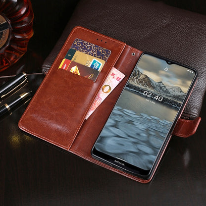 idewei Crazy Horse Texture Horizontal Flip Leather Case with Holder & Card Slots & Wallet, For Nokia 2.4, For Nokia 8.3 5G, For Infinix Hot 10