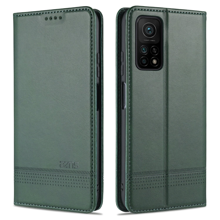 AZNS Magnetic Calf Texture Horizontal Flip Leather Case with Card Slots & Holder & Wallet, For Xiaomi Redmi 10X 5G, For Xiaomi Mi 10T / 10T Pro / Redmi K30s, For Xiaomi Redmi Note 9 Pro / Note 9s, For Xiaomi Mi 10 Lite