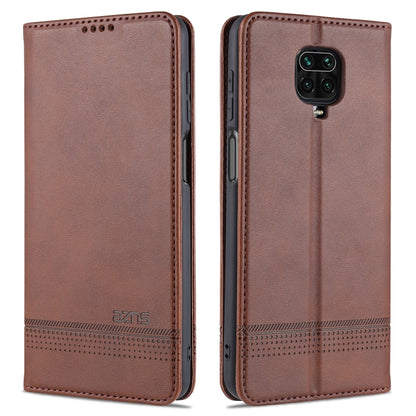 AZNS Magnetic Calf Texture Horizontal Flip Leather Case with Card Slots & Holder & Wallet, For Xiaomi Redmi 10X 5G, For Xiaomi Mi 10T / 10T Pro / Redmi K30s, For Xiaomi Redmi Note 9 Pro / Note 9s, For Xiaomi Mi 10 Lite
