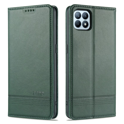 AZNS Magnetic Calf Texture Horizontal Flip Leather Case with Card Slots & Holder & Wallet, For OPPO Reno4 SE