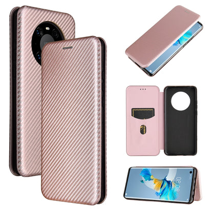 Carbon Fiber Texture Magnetic Horizontal Flip TPU + PC + PU Leather Case with Card Slot, For Huawei Mate 40, For vivo V20 Pro 5G, For Samsung Galaxy S21 Ultra 5G, For LG K52 / K62