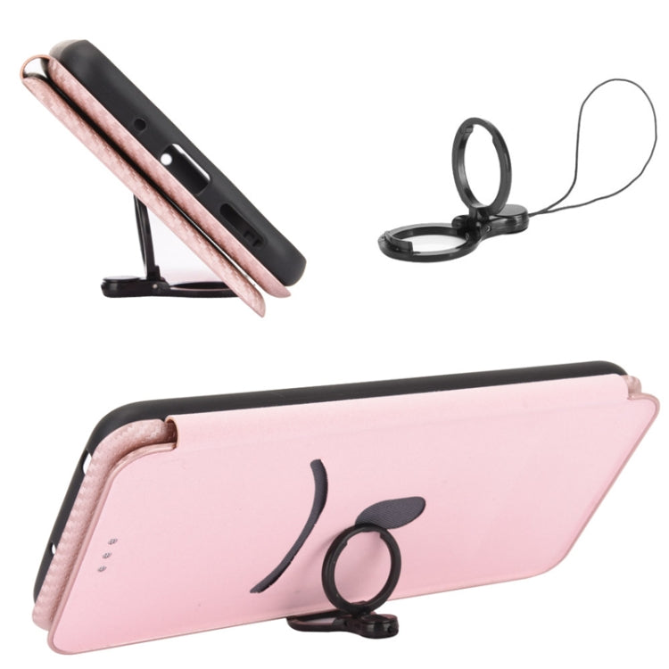 Carbon Fiber Texture Magnetic Horizontal Flip TPU + PC + PU Leather Case with Card Slot, For Huawei Mate 40, For vivo V20 Pro 5G, For Samsung Galaxy S21 Ultra 5G, For LG K52 / K62