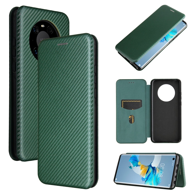 Carbon Fiber Texture Magnetic Horizontal Flip TPU + PC + PU Leather Case with Card Slot, For Huawei Mate 40, For vivo V20 Pro 5G, For Samsung Galaxy S21 Ultra 5G, For LG K52 / K62