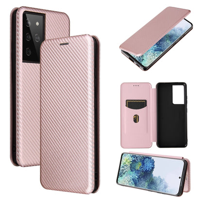 Carbon Fiber Texture Magnetic Horizontal Flip TPU + PC + PU Leather Case with Card Slot, For Huawei Mate 40, For vivo V20 Pro 5G, For Samsung Galaxy S21 Ultra 5G, For LG K52 / K62