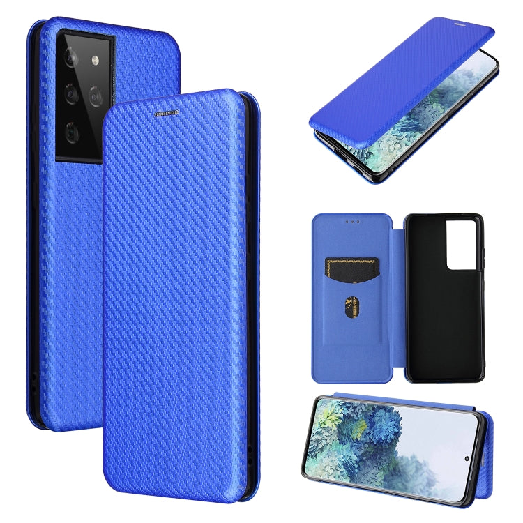Carbon Fiber Texture Magnetic Horizontal Flip TPU + PC + PU Leather Case with Card Slot, For Huawei Mate 40, For vivo V20 Pro 5G, For Samsung Galaxy S21 Ultra 5G, For LG K52 / K62
