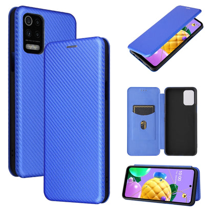 Carbon Fiber Texture Magnetic Horizontal Flip TPU + PC + PU Leather Case with Card Slot, For Huawei Mate 40, For vivo V20 Pro 5G, For Samsung Galaxy S21 Ultra 5G, For LG K52 / K62