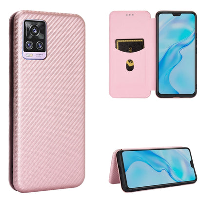 Carbon Fiber Texture Magnetic Horizontal Flip TPU + PC + PU Leather Case with Card Slot, For Huawei Mate 40, For vivo V20 Pro 5G, For Samsung Galaxy S21 Ultra 5G, For LG K52 / K62