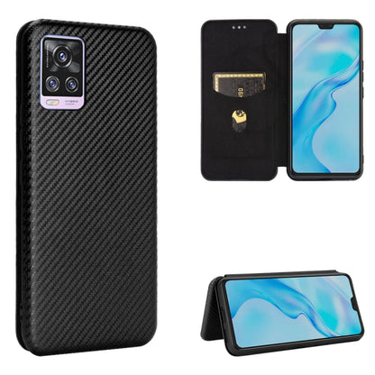 Carbon Fiber Texture Magnetic Horizontal Flip TPU + PC + PU Leather Case with Card Slot, For Huawei Mate 40, For vivo V20 Pro 5G, For Samsung Galaxy S21 Ultra 5G, For LG K52 / K62