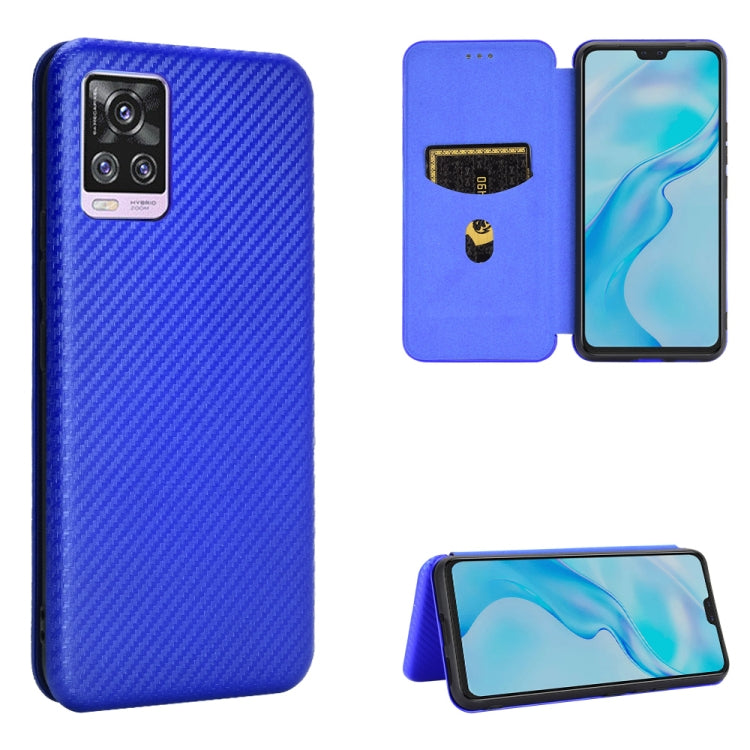 Carbon Fiber Texture Magnetic Horizontal Flip TPU + PC + PU Leather Case with Card Slot, For Huawei Mate 40, For vivo V20 Pro 5G, For Samsung Galaxy S21 Ultra 5G, For LG K52 / K62