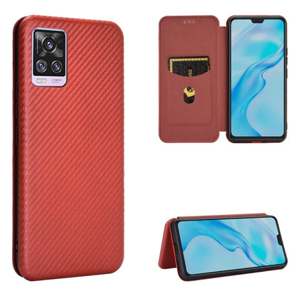 Carbon Fiber Texture Magnetic Horizontal Flip TPU + PC + PU Leather Case with Card Slot, For Huawei Mate 40, For vivo V20 Pro 5G, For Samsung Galaxy S21 Ultra 5G, For LG K52 / K62