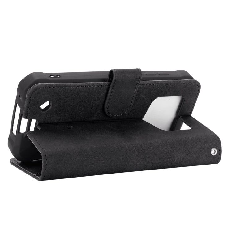 Solid Color Skin Feel Magnetic Buckle Horizontal Flip Calf Texture PU Leather Case with Holder & Card Slots & Wallet, For Oukitel WP5