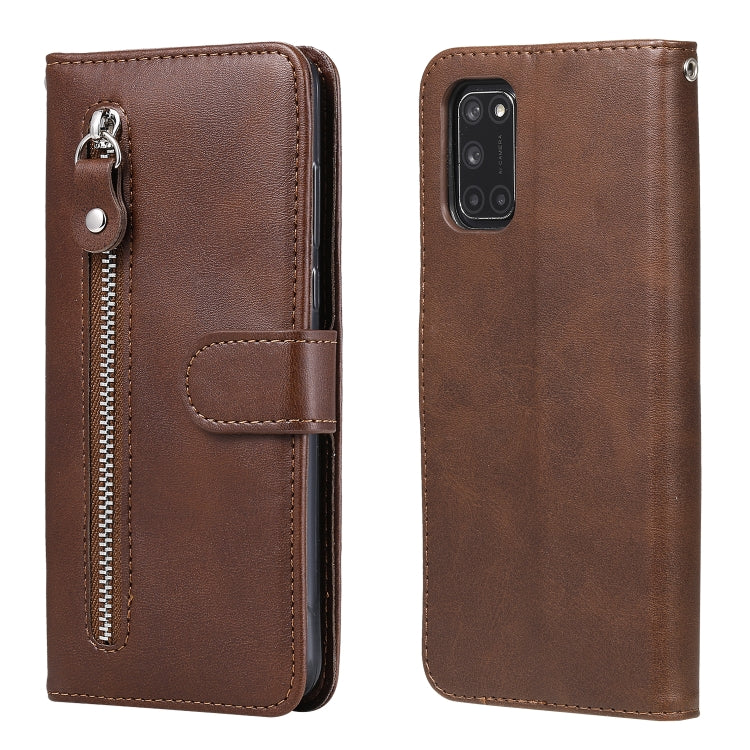Fashion Calf Texture Zipper Horizontal Flip Leather Case with Holder & Card Slots & Wallet, For OPPO A9 (2020) / A5 (2020), For OPPO A52 / A72 / A92, For OPPO A53 / A53S / A32 / A33, For OPPO Realme 7 Pro
