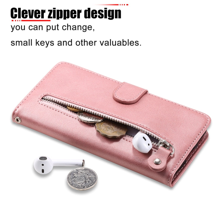 Fashion Calf Texture Zipper Horizontal Flip Leather Case with Holder & Card Slots & Wallet, For OPPO Realme 7, For OPPO Realme C11, For OPPO Realme C15 / C12, For OPPO Reno4 Pro 5G