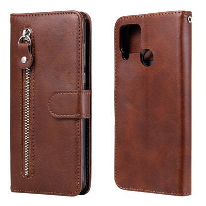 Fashion Calf Texture Zipper Horizontal Flip Leather Case with Holder & Card Slots & Wallet, For OPPO Realme 7, For OPPO Realme C11, For OPPO Realme C15 / C12, For OPPO Reno4 Pro 5G