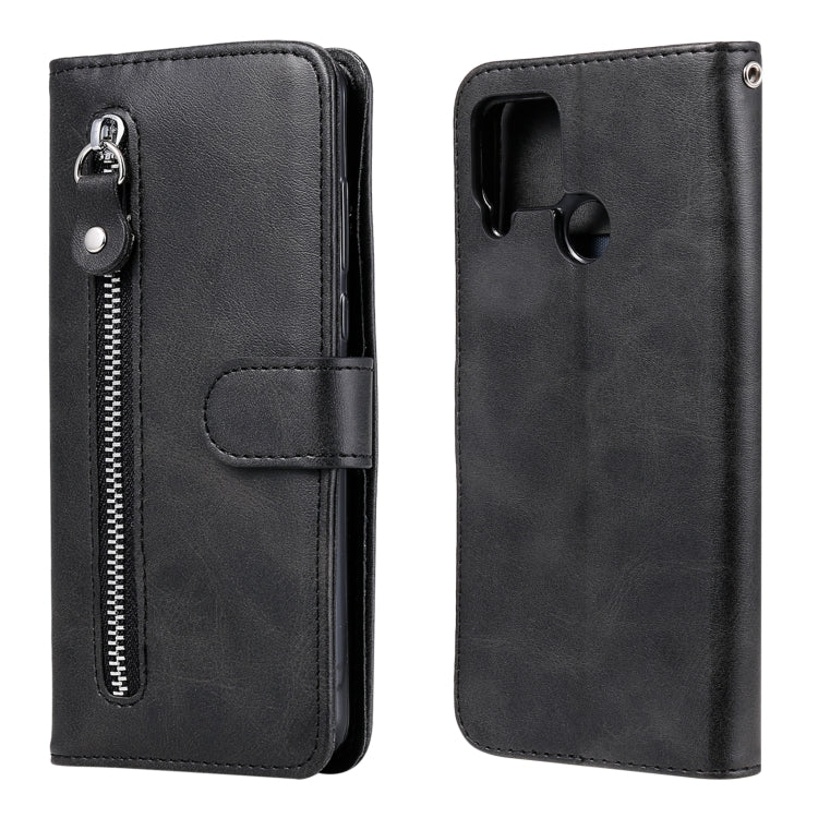 Fashion Calf Texture Zipper Horizontal Flip Leather Case with Holder & Card Slots & Wallet, For OPPO Realme 7, For OPPO Realme C11, For OPPO Realme C15 / C12, For OPPO Reno4 Pro 5G