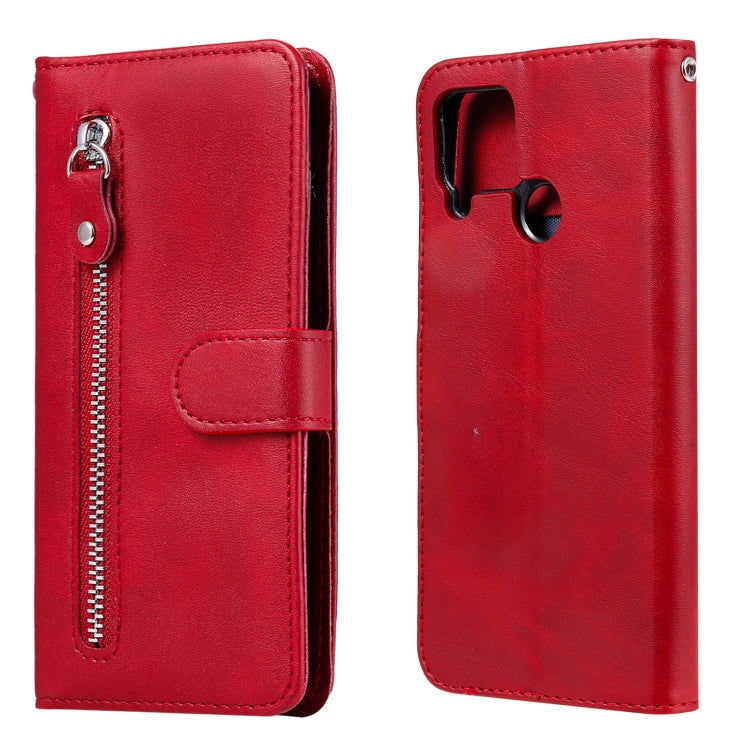 Fashion Calf Texture Zipper Horizontal Flip Leather Case with Holder & Card Slots & Wallet, For OPPO Realme 7, For OPPO Realme C11, For OPPO Realme C15 / C12, For OPPO Reno4 Pro 5G