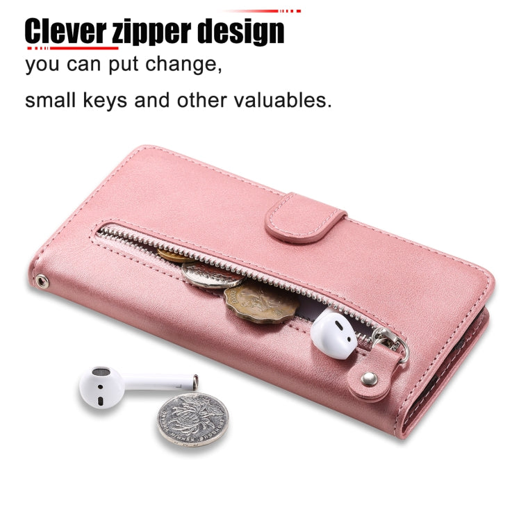 Fashion Calf Texture Zipper Horizontal Flip Leather Case with Holder & Card Slots & Wallet, For OPPO Reno4 5G, For LG K41S / K51S, For LG Velvet, For Motorola Moto G9 Play / Moto E7 Plus
